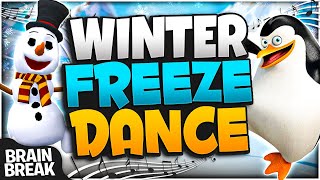 Winter Freeze Dance  Brain Break  Just Dance [upl. by Aneekas704]