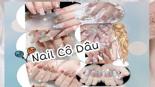 Nail cô dâu design bridal nail design   phần 1 [upl. by Ellevart748]