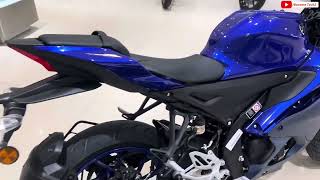 Yamaha R15 V4 Racing Blue 2024 Model bikerqueen12 r15v4 yamahamotors [upl. by Audrit]