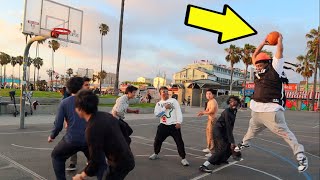 Exploding Basketball Prank in Public [upl. by Eberhard986]