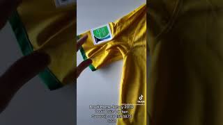 Brazil Home Jersey 2014 David Luiz 4 Chen Guowei 86 159 1875 0788 brazil 2014 football [upl. by Henrique]