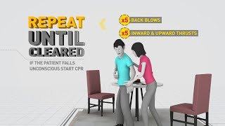 SAFE STEPS First Aid Choking [upl. by Eseilana500]