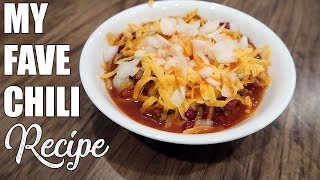 My Favorite Chili Recipe  Quick and Easy Tailgate Chili [upl. by Ralyat]