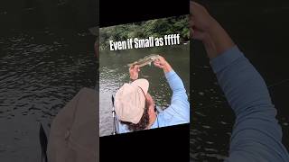 Catching Fish in a River bassfishing fishing riverbass river kayakfishing shorts [upl. by Lexine430]