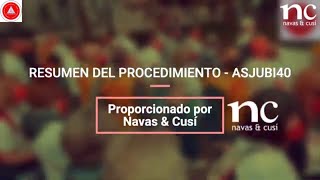 RESUMEN CRONOLÓGICO DEL PROCEDIMIENTO DE ASJUBI40 EN EUROPA [upl. by Salman]