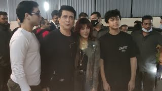 Sajid Nadiadwala with Wife Wardha Khan Son Sufyan Nadiadwala amp Subhan Nadiadwala At 83Film screening [upl. by Previdi390]