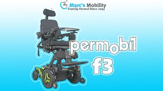 Permobil F3 in Lime Green Fully Loaded With Seat Lift and Anterior Tilt  Review 7203 [upl. by Charmion]