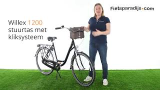 Willex 1200 Stuurtas Kliksysteem  Fietstas review NL [upl. by Aysa]