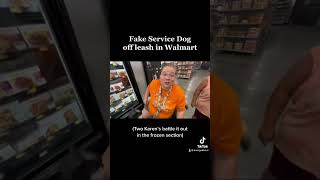 Fake Service Dog Karen and Handler Fight servicedog dog husky fakeservicedog viralvideo [upl. by Einad]