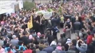 Syria Protest sitin as Arab monitors tour Homs [upl. by Travax]