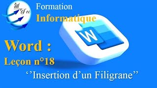 Insérer un Filigrane dans votre document Word [upl. by Berliner]