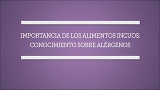 Safe Food Matters Allergen Awareness Spanish [upl. by Rasure942]