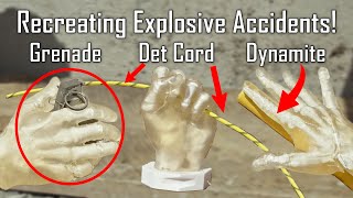 Explosives vs Hand in Slow Motion  Ballistic HighSpeed [upl. by Ahsyle]