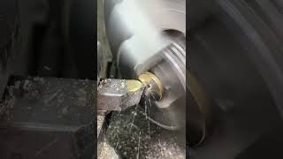 Waste Cutting in Brass use Diamond Tool shortsfeed machine metalmachine [upl. by Ardnahsal251]