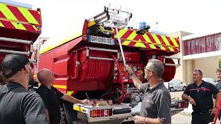 MISE EN SERVICE DES NOUVEAUX CAMIONS CITERNES FEUX DE FORÊT URBAIN [upl. by Anileh]