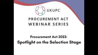 UKUPC Spotlight on the Selection Stage 20240627 [upl. by Ellehs411]