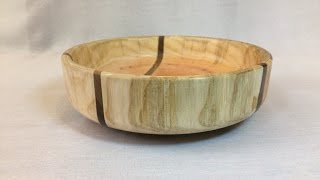 Wood turning  Happy Easter turning a ribbon shaped segmented bowl [upl. by Kinsman852]