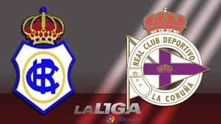 Resumen de Recreativo de Huelva 01 Deportivo de la Coruña  HD [upl. by Harimas845]