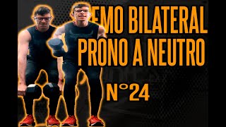 REMO bilateral de pie PRONO a NEUTRO con mancuernas UFO N°24 [upl. by Levana]