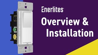 Enerlites Decorator Dimmer Switch  Overview amp Installation [upl. by Pitchford]