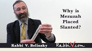 Why is Mezuzah Placed Slanted [upl. by Ettenoj158]