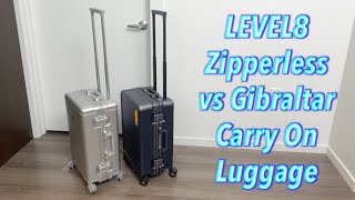 LEVEL8 Zipperless vs Gibraltar Carry On Luggage [upl. by Atelra]