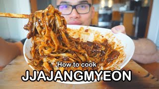 How to cook Jjajangmyeon KOREAN BLACK BEAN NOODLE [upl. by Appledorf614]