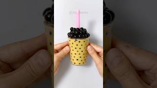 버블티 말랑이 만들기🧋Boba Tea Squishy DIY with Nano Tape 실리콘테이프 [upl. by Lorry]