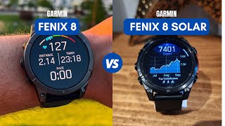 Garmin Fenix 8 vs Garmin Fenix 8 Solar [upl. by Glynda]