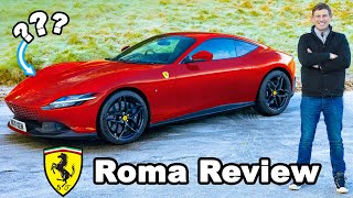 Ferrari Roma review  060mph 14mile amp drift tested [upl. by Huai]