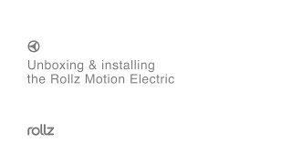 Rollz Motion Electric  Unboxing amp installing the rollator walker and electric wheelchair combo [upl. by Ul]