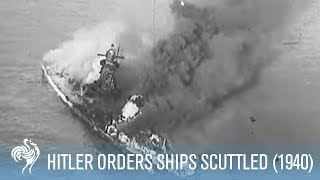 Hitler Orders Own German Ship SS Columbus Destroyed 1940  War Archives [upl. by Latoyia333]