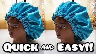 How to make a Satin Bonnet EASIEST WAY [upl. by Eelreveb24]