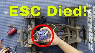 My Velineon VXL4s ESC Died How to remove it from your Traxxas Maxx [upl. by Ray770]