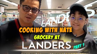 Cooking with Nate and grocery shopping at Landers [upl. by Ahsemot]