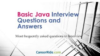 Basic Java Interview Questions and Answers [upl. by Stillman]