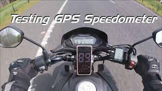 Testing The GPS Speedometer  Quad Lock Handlebar Universal Mount [upl. by Leanahtan]