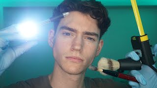 FASTEST ASMR  1 MINUTE ROLEPLAYS Cranial nerve Haircut Sleep clinic Face cleaning  MORE [upl. by Rehpotsirk]