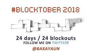 Blocktober2018  24 days 24 blockouts  Enrique Colinet [upl. by Hoang10]