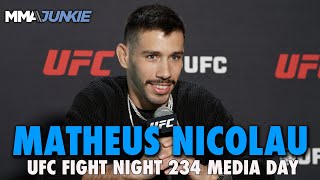 Matheus Nicolau Plots Repeat Results in Rematch With Manel Kape  UFC Fight Night 234 [upl. by Ailegnave562]