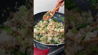 Ground pork fried rice with bokchoy [upl. by Main326]