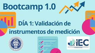 DÍA 1 Bootcamp 10 quotValidación de instrumentos de mediciónquot  IEC 1° Certificación gratuita [upl. by Shewmaker]