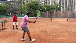 Morning tennis classes tennis tenniscoaching karmakhatana [upl. by Dripps277]