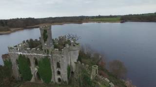 Drone flight over McDermotts Castle Co Roscommon Ireland [upl. by Yrad435]