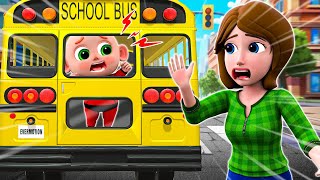 Wheels On The Bus  Safety Rules in the Bus  Funny Kids Song amp Nursery Rhymes by Little PIB [upl. by Ahseiyn]