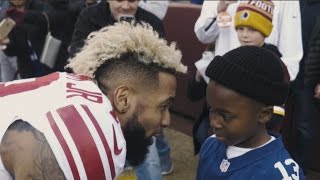 Odell Beckham Jr Holiday Surprise Turns into Meeting Must See [upl. by Rask]