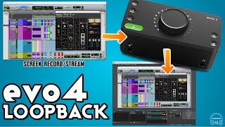 EVO 4 LOOPBACK  DAW AUDIO INTO OBS or STREAMLABS Screen capture amp Stream [upl. by Sophey]