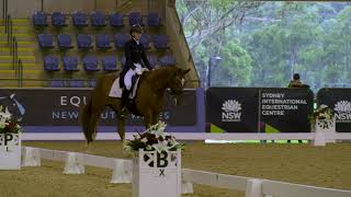 Klara Denny and Bello Gallico win the Young Riders Freestyle CDIY at the Sydney CDLite [upl. by Tonjes786]