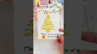 Cute Christmas card idea🎄❄️greetingcard xmas papercraft diy shorts christmas viralvideo [upl. by Etnaled229]