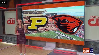 Game On Sports Report Oregon State defeating Purdue to get back on track [upl. by Levison]